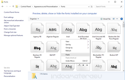 Cara Menambahkan/ Install Font Pada Windows 10 5