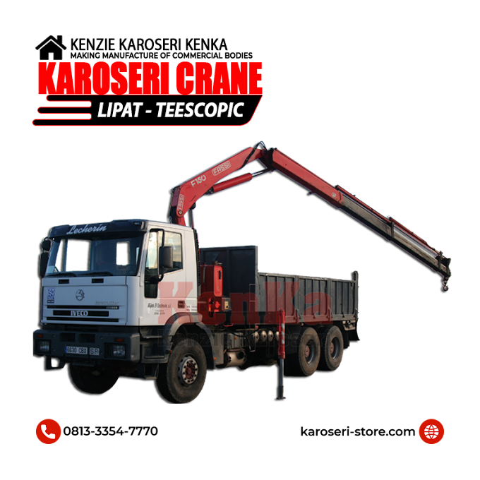 Info Penjual Karoseri Crane Lipat dan Telescopic - Indonesia