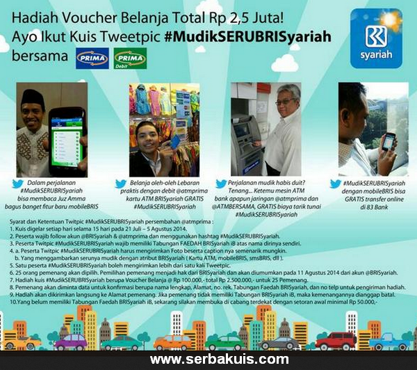 Kuis Twitpic Berhadiah Voucher Belanja Total 2,5 JUTA