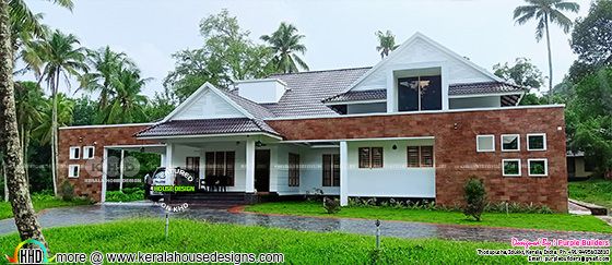 Photograph of work finished Kerala home design