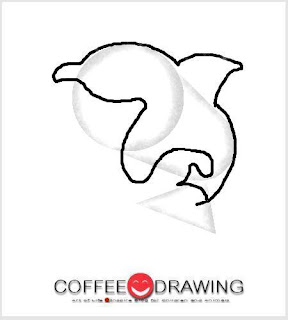 สอนเด็ก วาดตัวการ์ตูนรูปวาฬเพชฌฆาต step 09