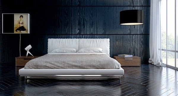 Large pendant lights in the dining room