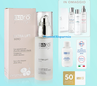 Barò Cosmetics ti regala 1 Gift Card da 50 euro + Kit detersione viso + gel igienizzante mani ! Scopri la super offerta con Siero Extra Lift