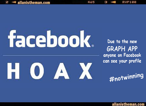 Facebook 'graphic app' Privacy Warning Hoax