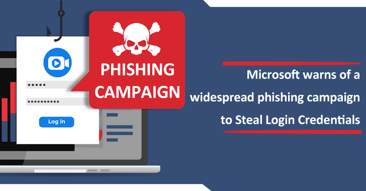 Microsoft warns of a Widespread Phishing Campaign to Steal Login Credentials