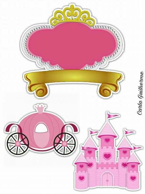 Castle And Carriage In Pink Free Printable Cake Toppers Oh My Baby castle-and-carriage-in-pink-free-printable-cake-toppers-oh-my-baby