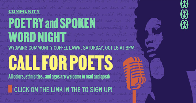 Community Poetry and Spoken Word Graphic