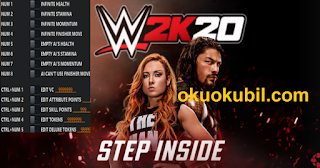WWE 2K20 (PC) Game Version v1.0 Sınırsız Can, Dayanıklık +13 Trainer Hilesi