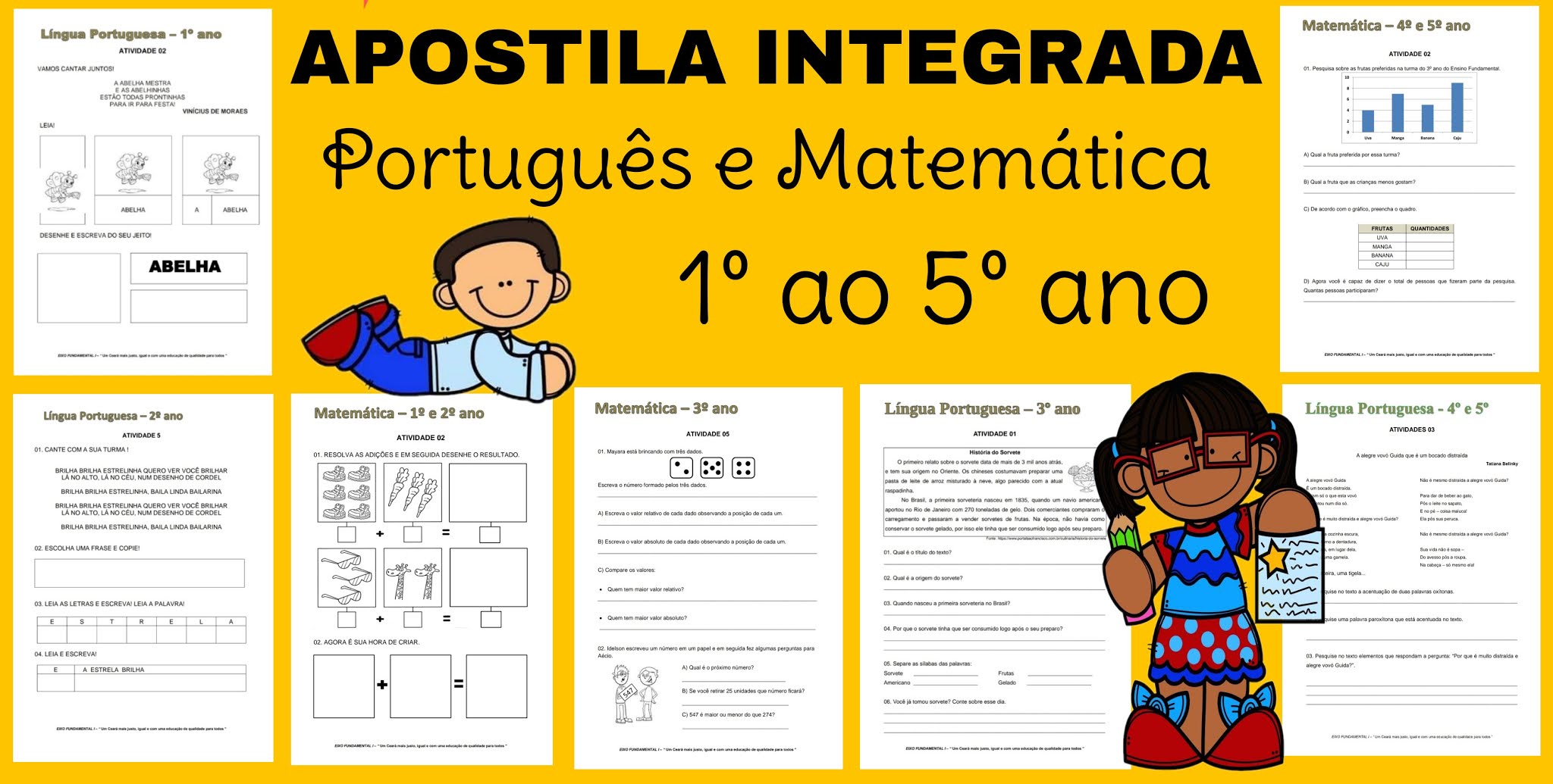 apostila português e matemática