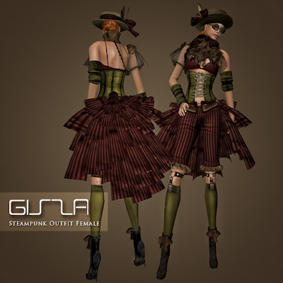 GizzA Creations: GizzA - SteamPunk Outfits