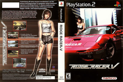Ridge Racer V Ps2 ISO cover Descargar Ridge Racer V para PlayStation 2 en formato ISO región NTSC y PAL en Español Multilenguaje Enlace directo sin torrent. Ridge Racer V (RRV) es un arcade juego de carreras desarrollado y publicado por Namco para la Sony PlayStation 2 . Centrándose en alta velocidad de competición de la desviación en el ficticio canto City, el juego cuenta con 7 pistas, 21 vehículos y 5 modos de juego.
