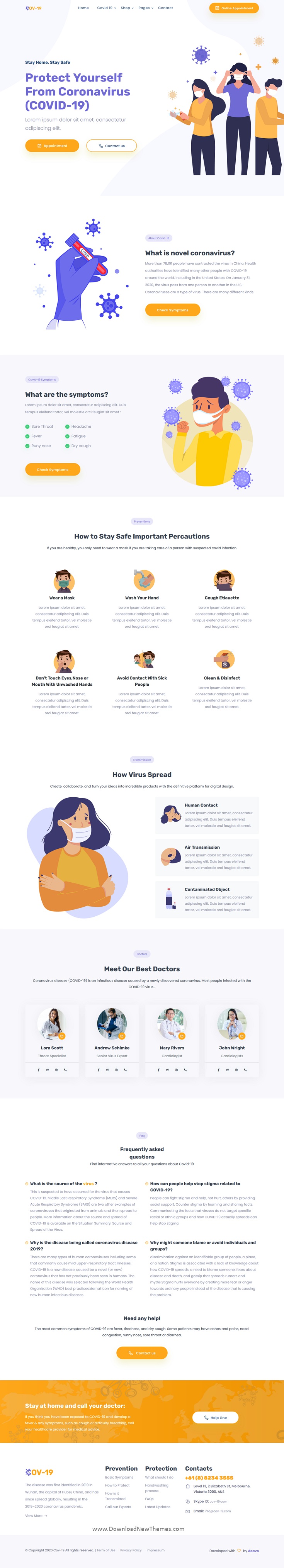Social Awareness and Medical Prevention Template
