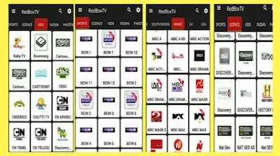 تطبيق RedBox TV لمشاهدة 2000 قناة مفتوحة ومشفرة مجانا حتى بين سبورت 2020