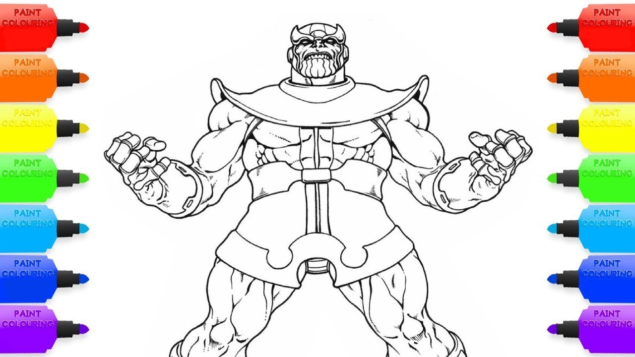 Thanos Ausmalbilder: Unleash Your Inner Artist with the Mad Titan!
