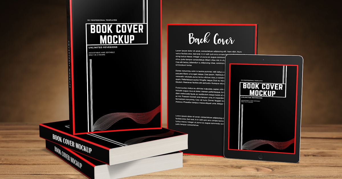 Mockup 040Multi Paperback Stack Presentation With