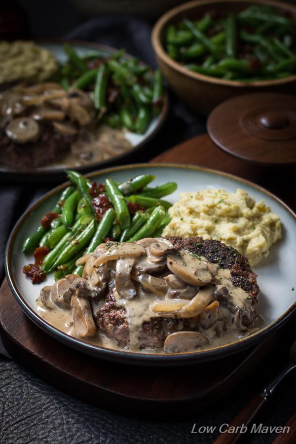 HAMBURGER STEAK AND GRAVY RECIPE (WITH MUSHROOM GRAVY)