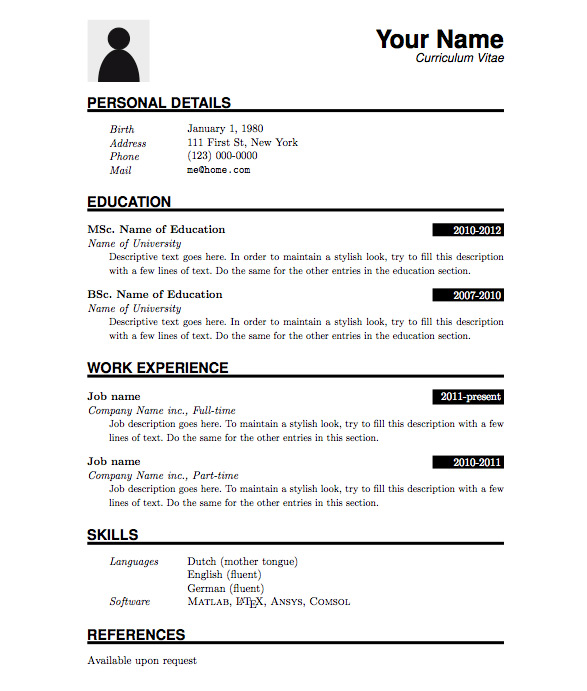 resume format in hindi