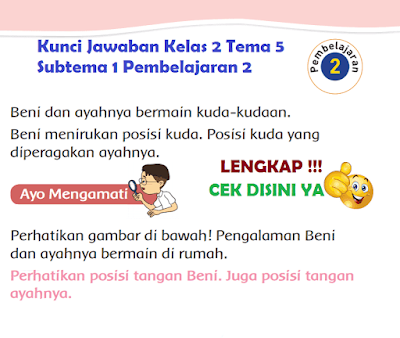 Kunci Jawaban Tematik Kelas 2 Tema 5 Subtema 1 Pembelajaran 2 www.simplenews.me