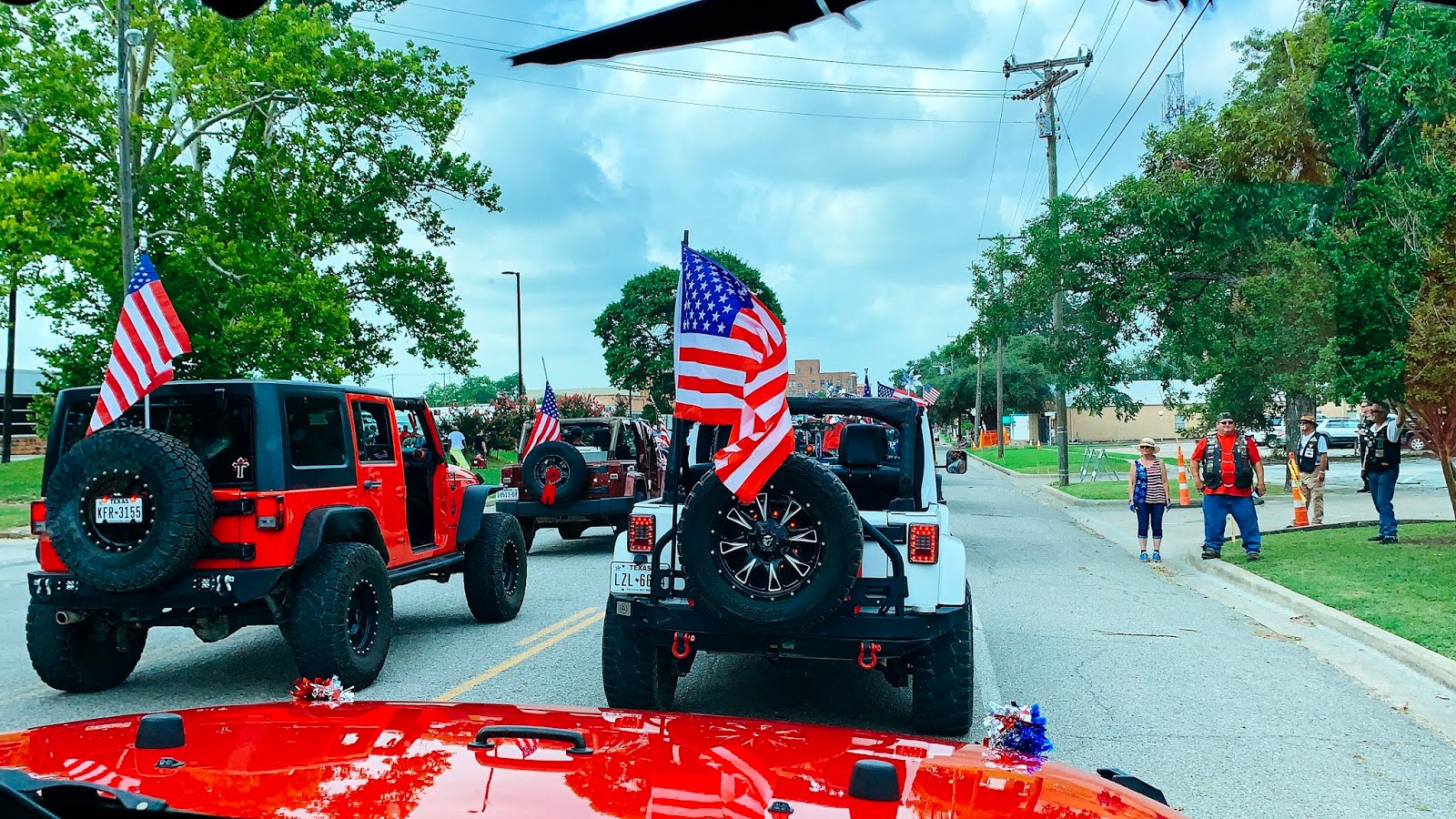 {Rollin' in the 4th of July parade with the Ellis County Jeep Club
