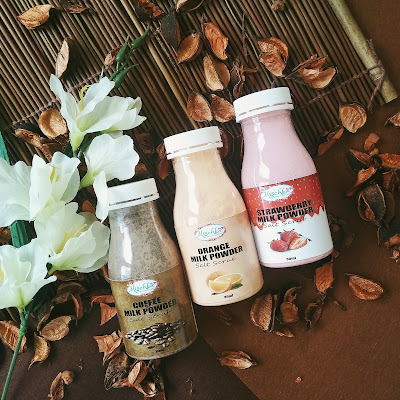 scrub mischka essentials nature strawberry orange body powder salt milk coffee
