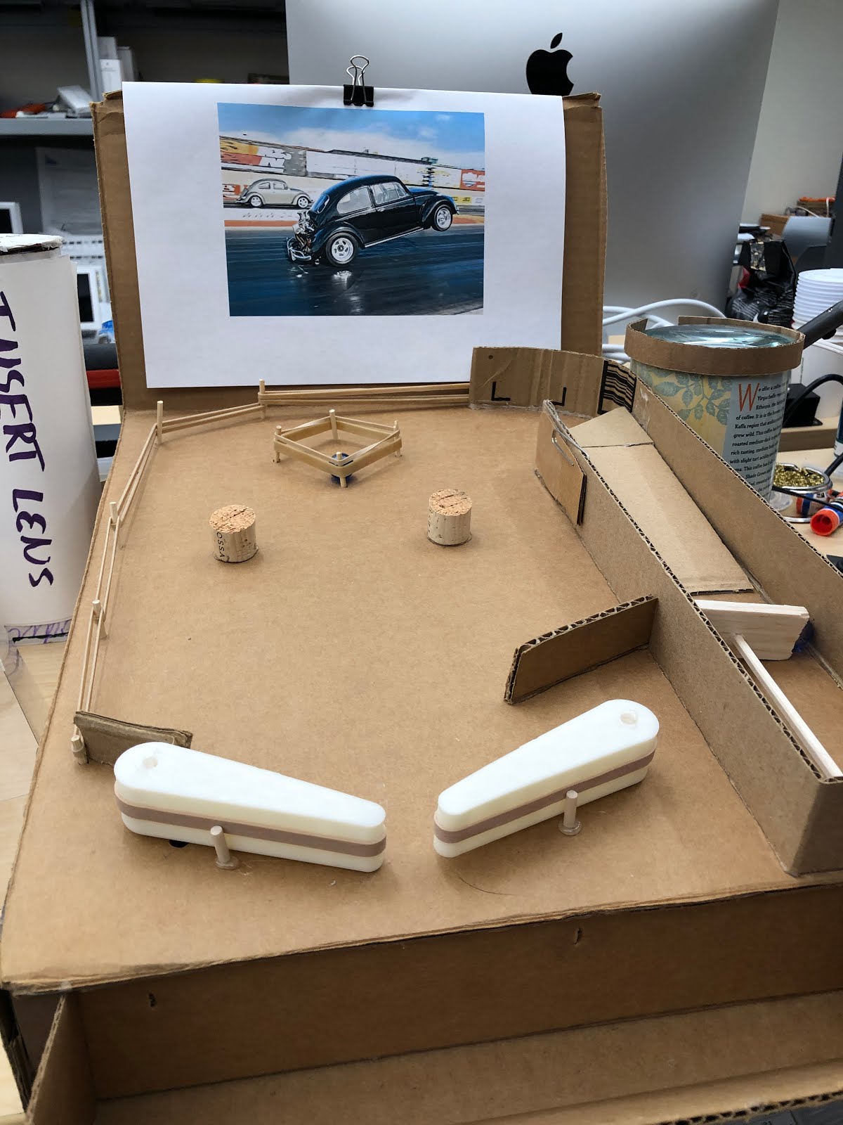 Cardboard Pinball Machine Upgrades