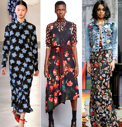 estampado floreado tendencia otoño-invierno 2016
