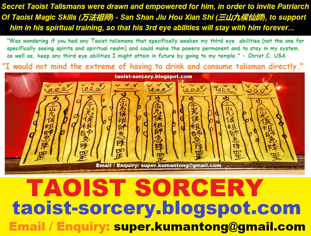 Master secrets. Taoist Talisman.