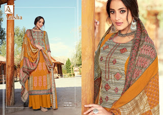 Alok Suits Aaisha Jacquard Pashmina Collection Winter Suits 