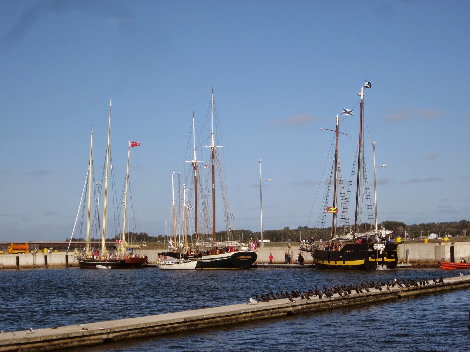 Pedaling PEI Sailing ships