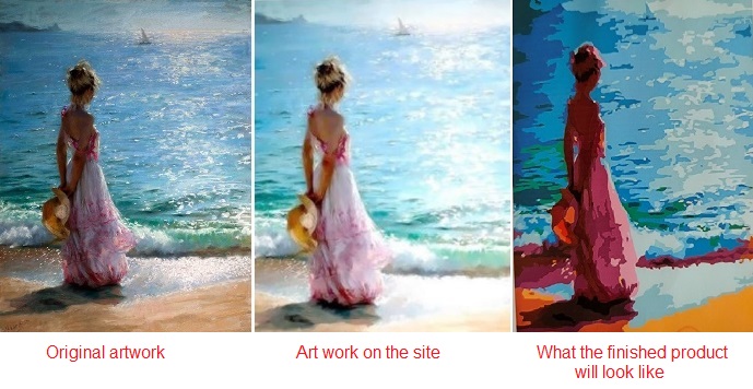 paint by numbers comparison of original artwork and actual paint by numbers picture paint by numbers comparison of original artwork and actual paint by numbers picture