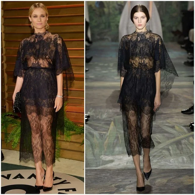 Diane Kruger in Valentino Couture – Vanity Fair Oscar Party 2014