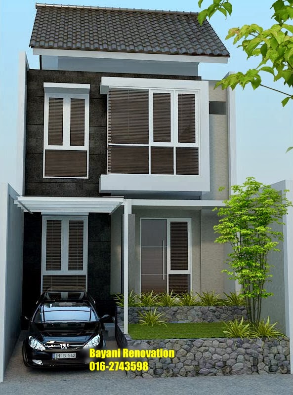 Plan Rumah Semi - D | Model Rumah 2 Lantai | Bayani Home Renovation