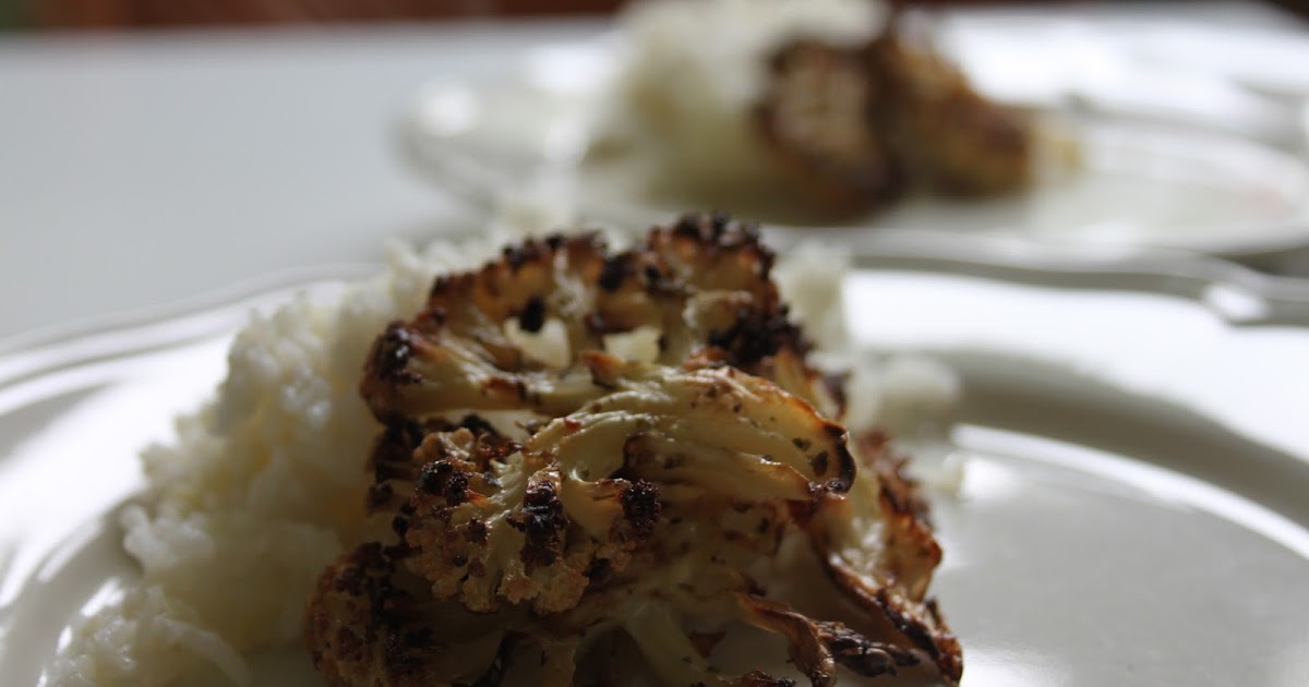 Blumenkohlreis und ofengerösteter Blumenkohl