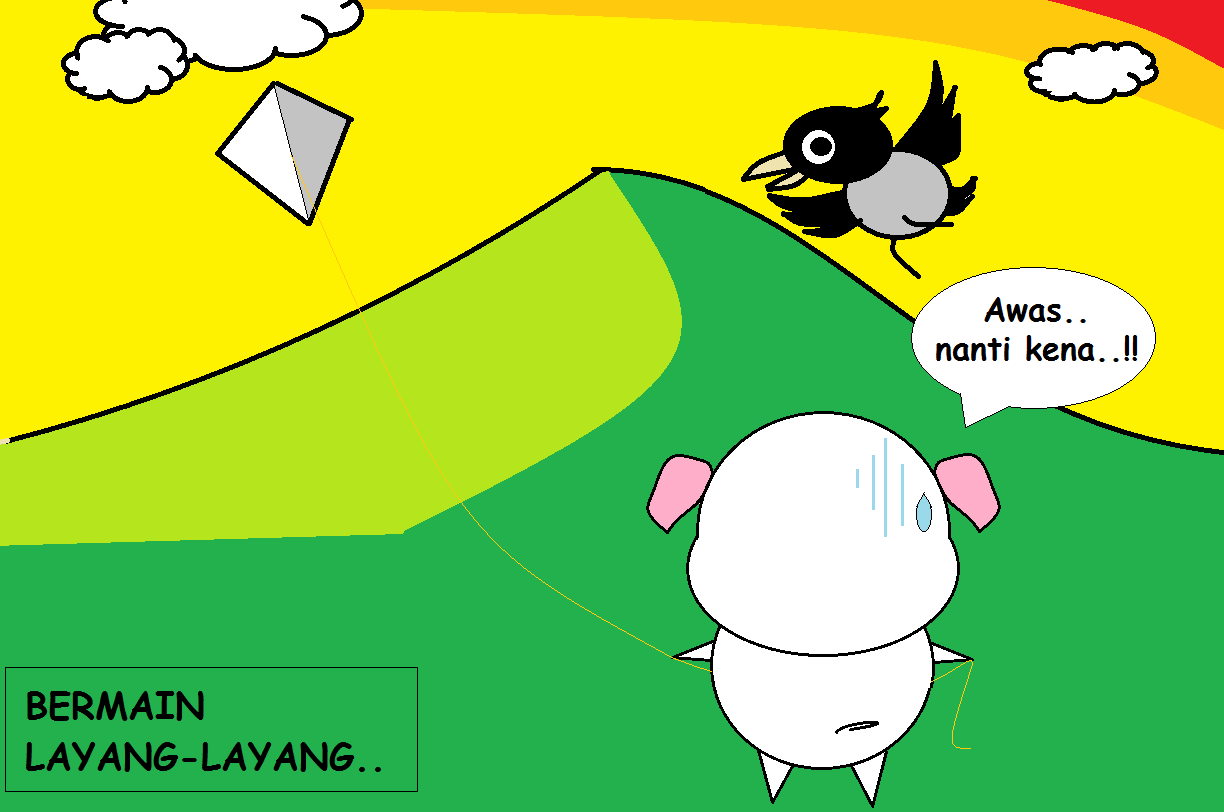 BABI BOBI: Bermain Layang-Layang