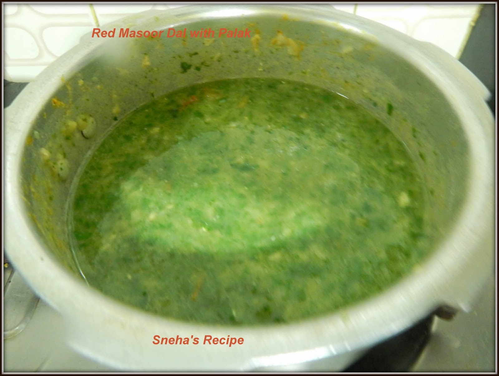 Spinach & Masoor DalPressure CookerMultiCookerMonday Sneha's Recipe
