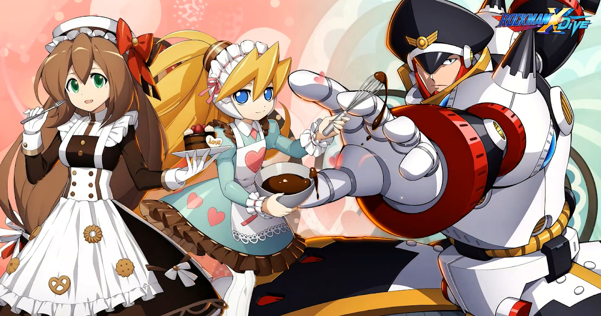 Rockman Corner Fight Colonel in Rockman X DiVE's Valentine's Day Event