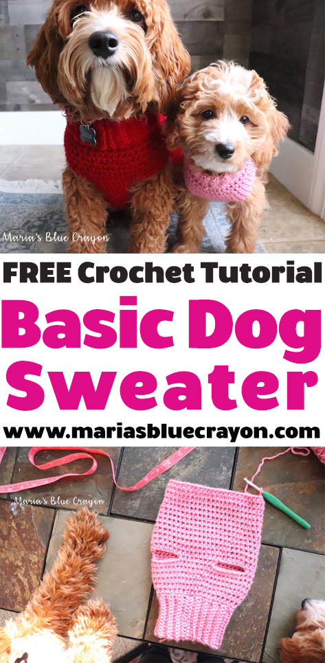 Crochet Basic Dog Sweater Free Step By Step Tutorial