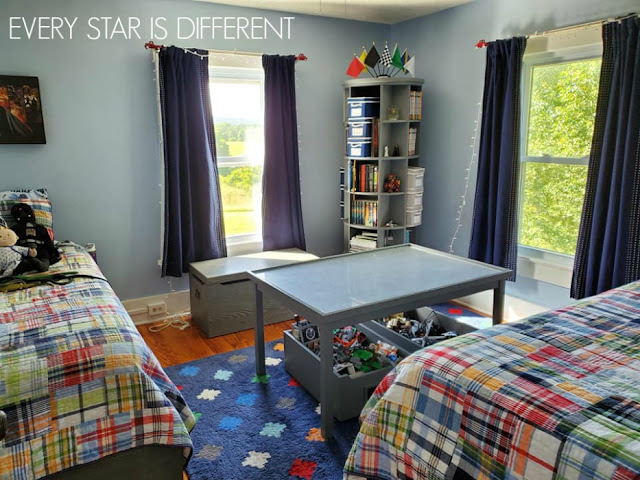 A Minimalist Montessori Shared Bedroom for Teens and Preteens: Storage Ideas