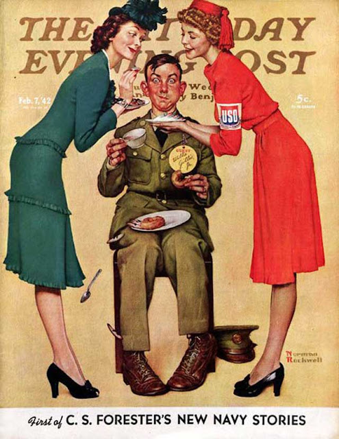 Norman Rockwell's cover of the Saturday Evening Post for 7 February 1942 worldwartwo.filminspector.com