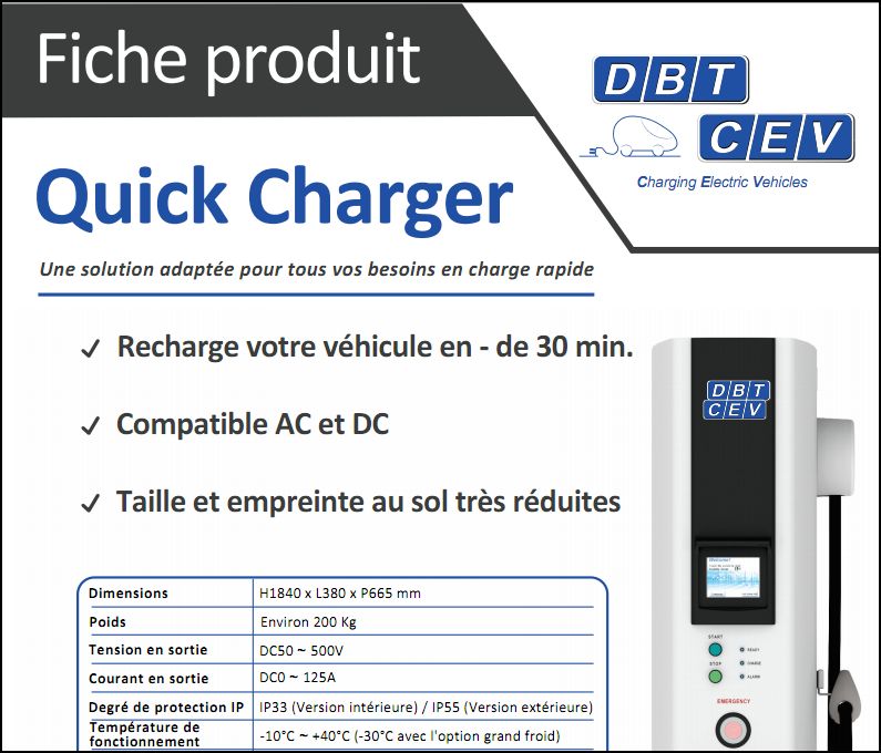 My ELife Now ! DBT installs a New AC DC Fast Charger in France