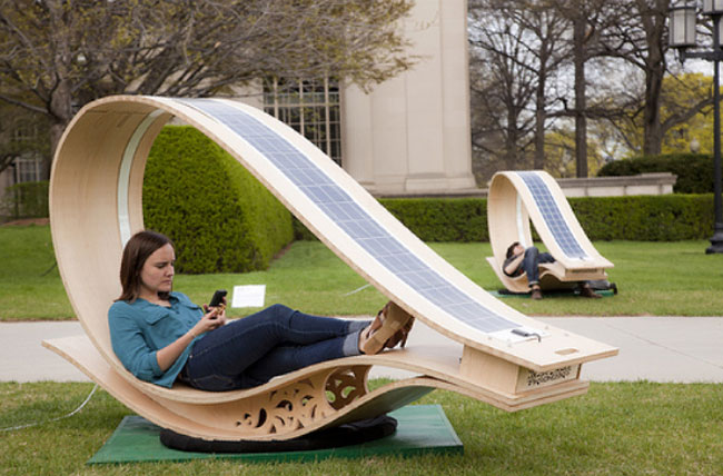 solar powered rocking chairs