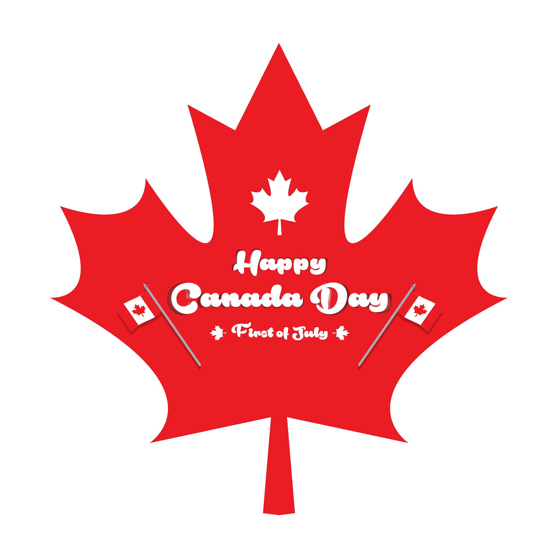 Canada day vector decorative graphics for free download