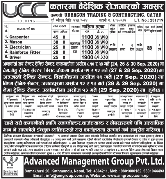 Jobs in Qatar for Nepali, salary up to Rs 61,330