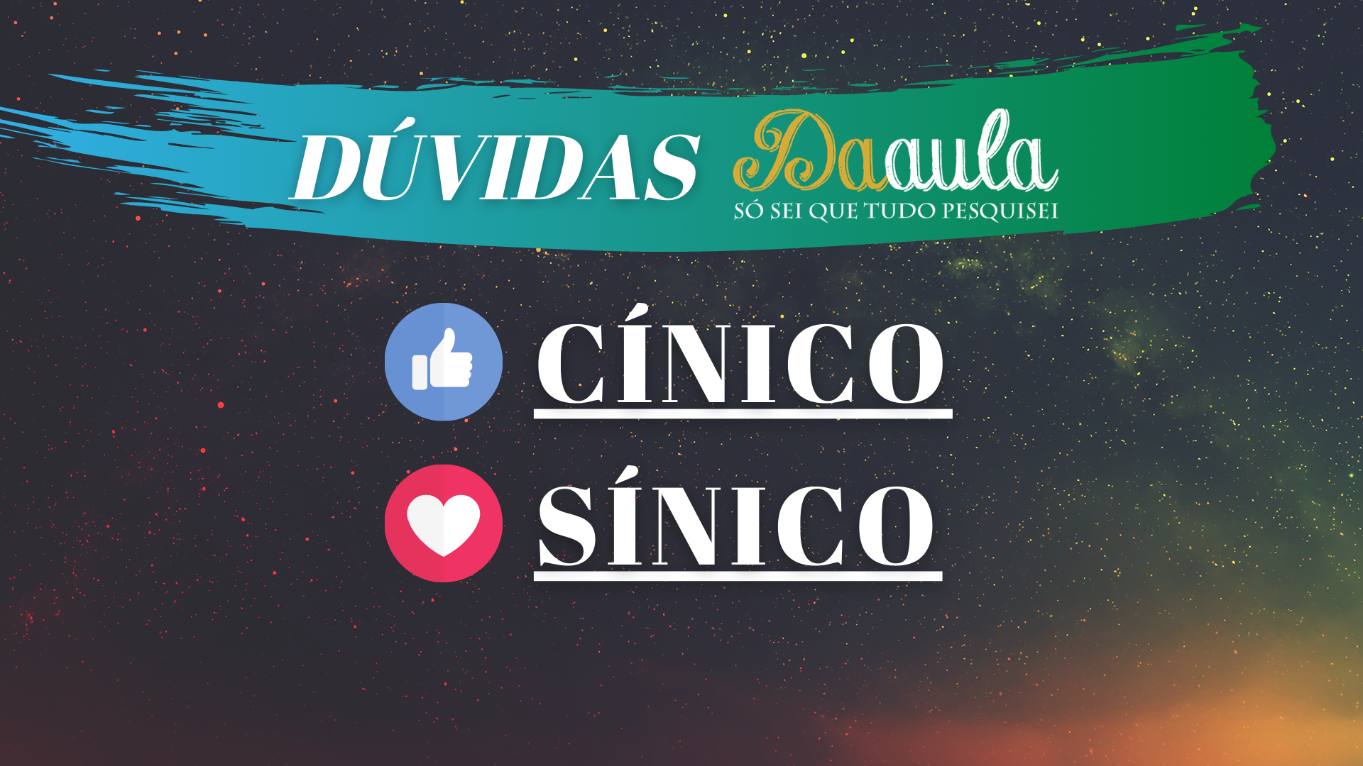 Cínico ou Sínico?