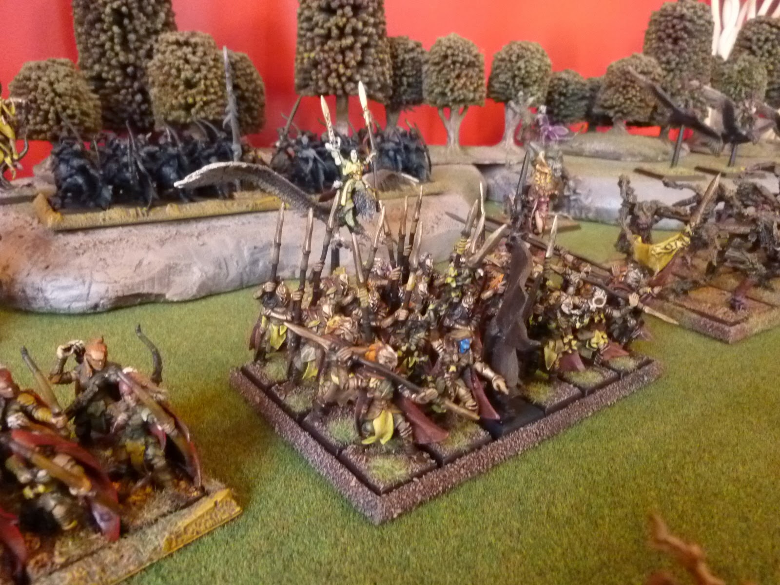 Équipe Bloodbowl Elfes Sylvains - Peinte - Occasion - Prête à Jouer