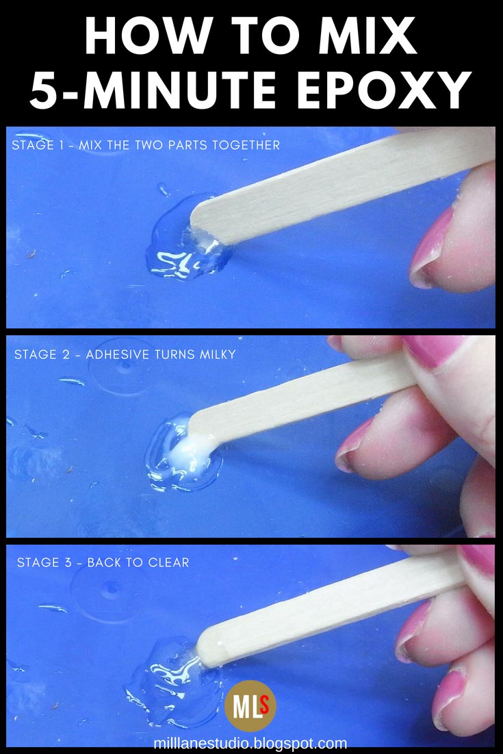 How to Correctly Mix 5minute Epoxy Resin Adhesive Mill Lane Studio