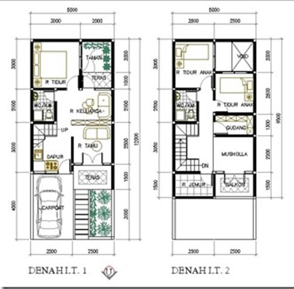 Contoh Desain Skema Rumah Minimalis 2 Lantai Sederhana Serba Serbi