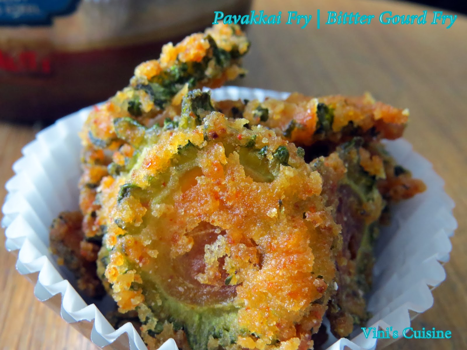 Vini's Cuisine Bitter Gourd Fry Pavakai Fry