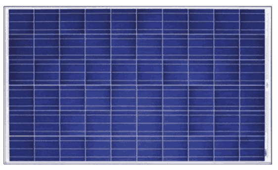 أنواع ألواح الطاقة الشمسية - الألواح الشمسية متعددة الكريستالات البولي