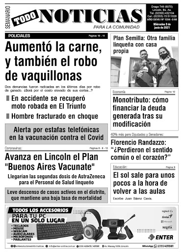 TAPA 9 DE JUNIO DE 2021